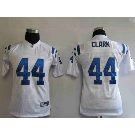 Colts #44 Dallas Clark White Stitched Youth NFL Jersey Colts #44 Dallas Clark White Stitched Youth NFL Jersey