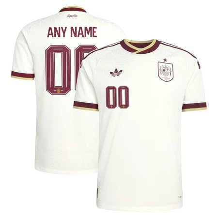Kid's Spain Away Authentic Custom Jersey World Cup 2026