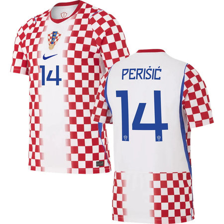 Kid's PERIŠIĆ #14 Croatia Home Replica Jersey World Cup 2026