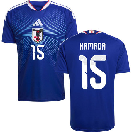 Kid's KAMADA #15 Japan Home Replica Jersey World Cup 2026